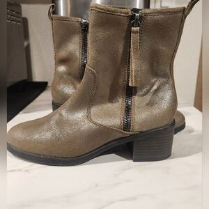 Clarks Nevella Devon Leather Side Zip Boots Womens 7.5